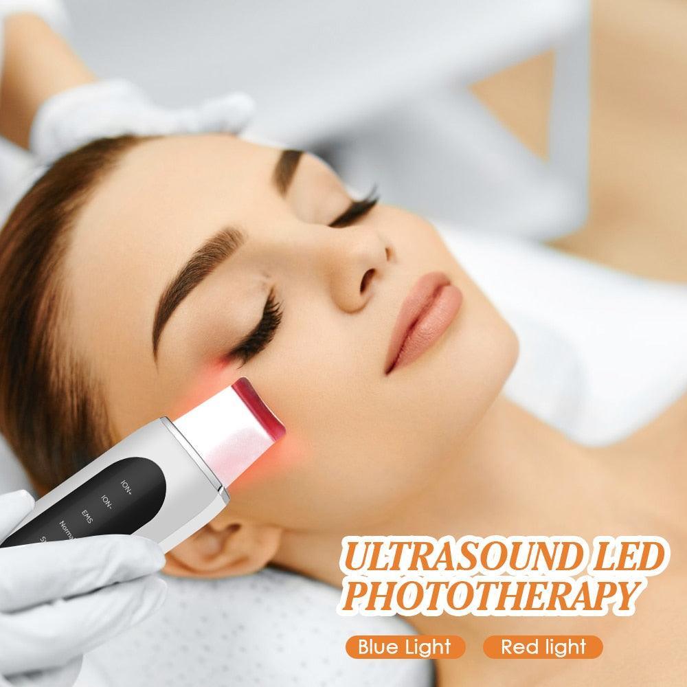 Ultrasonic Skin Scrubber EMS Microcurrent Face Lifting - VirtuousWares:Global