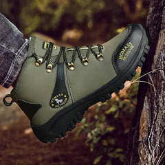 Unisex New Hiking Boots Men Waterproof High Top Trekking Botas Leather - VirtuousWares:Global