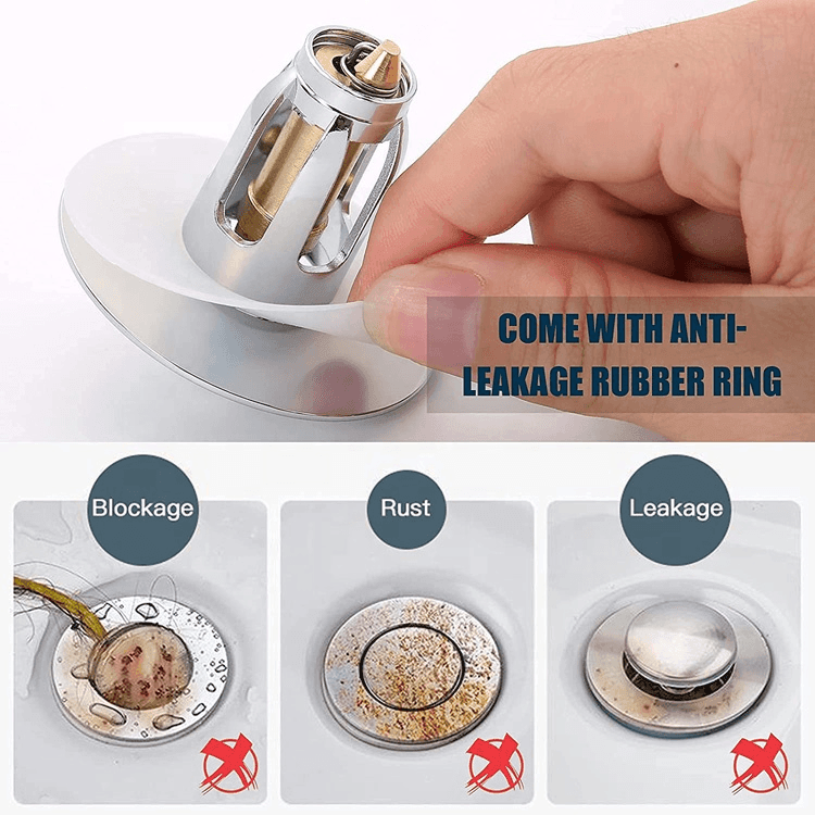 UNIVERSAL WASH BASIN BOUNCE DRAIN FILTER - VirtuousWares:Global