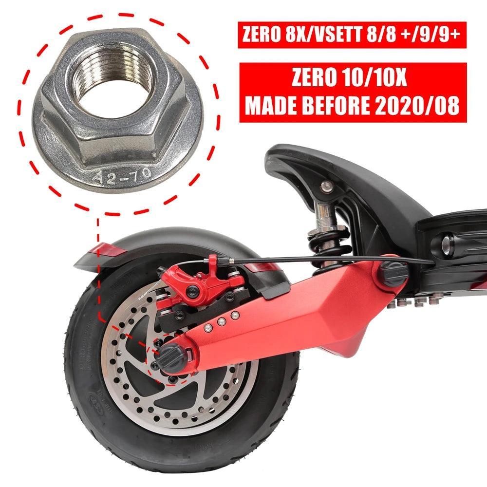 Upgraded M12 Stainless Steel Flange Nut for ZERO 8 9 8X VSETT 8 8+ 9 - VirtuousWares:Global