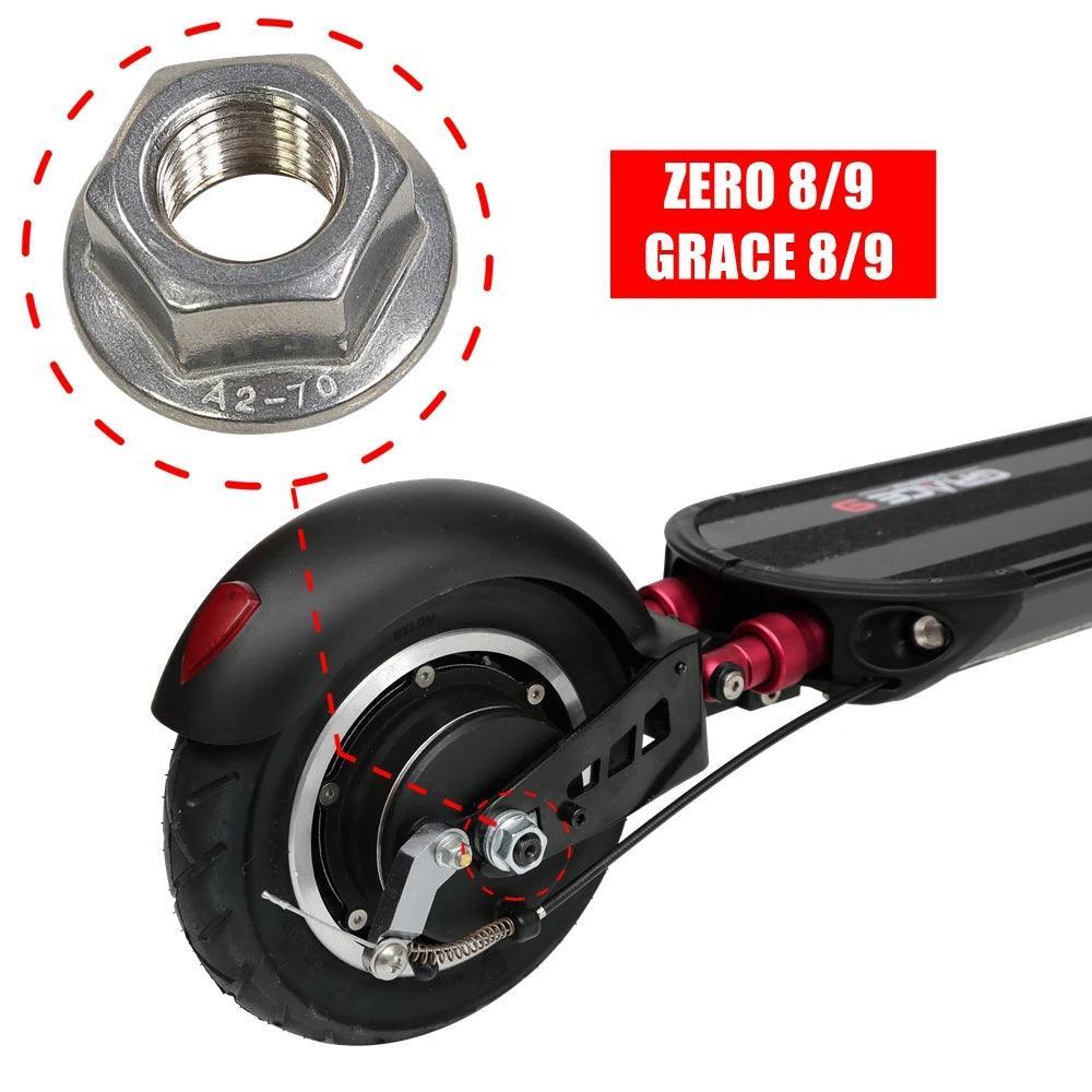 Upgraded M12 Stainless Steel Flange Nut for ZERO 8 9 8X VSETT 8 8+ 9 - VirtuousWares:Global