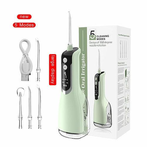 Upgrated Intelligent Oral Irrigator Water Dental Flosser Rechargeable - VirtuousWares:Global