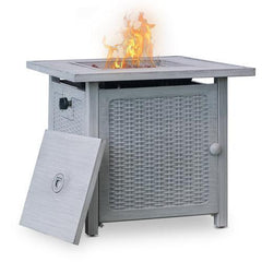 Upland 28” Slat Top Gas Fire Pit - VirtuousWares:Global