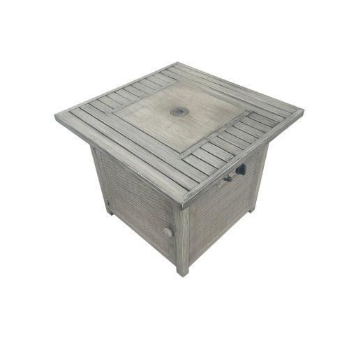 Upland 28” Slat Top Gas Fire Pit - VirtuousWares:Global