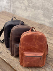 Urban Leather Rucksack, Everyday Leather Backpack for Women, Christmas - VirtuousWares:Global