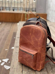 Urban Leather Rucksack, Everyday Leather Backpack for Women, Christmas - VirtuousWares:Global