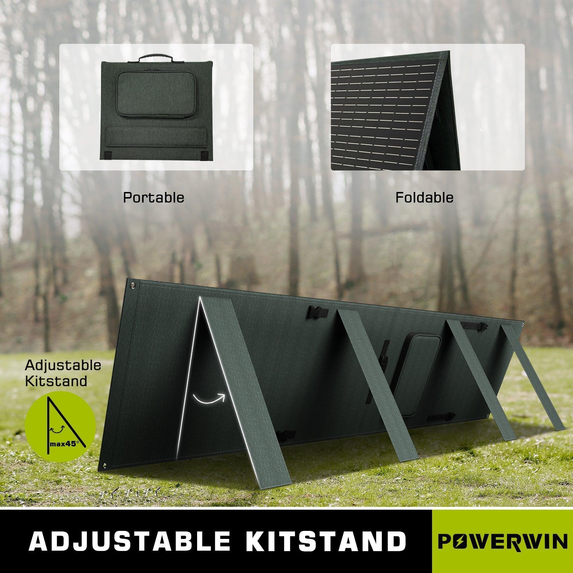 US POWERWIN Foldable Solar Panel PWS110 2 Pack 220W - VirtuousWares:Global