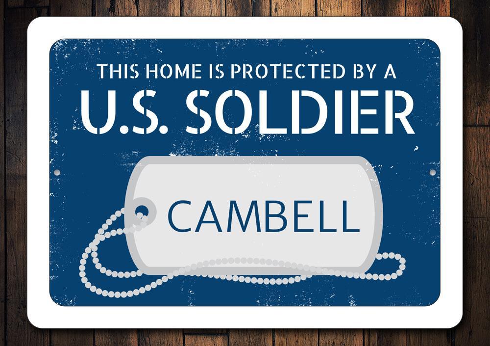 US Soldier Dog Tag Sign - VirtuousWares:Global