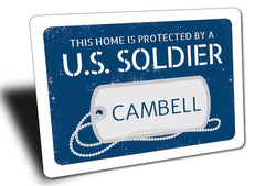 US Soldier Dog Tag Sign - VirtuousWares:Global