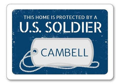 US Soldier Dog Tag Sign - VirtuousWares:Global