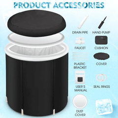 USA Warehouse Shipping Portable Therapy Tub Recovery Pod Ice Bath - VirtuousWares:Global