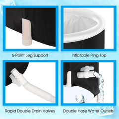 USA Warehouse Shipping Portable Therapy Tub Recovery Pod Ice Bath - VirtuousWares:Global