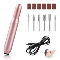 USB Electric Nail File Nail Sander Professional Nails Manicure Machine - VirtuousWares:Global