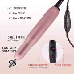 USB Electric Nail File Nail Sander Professional Nails Manicure Machine - VirtuousWares:Global