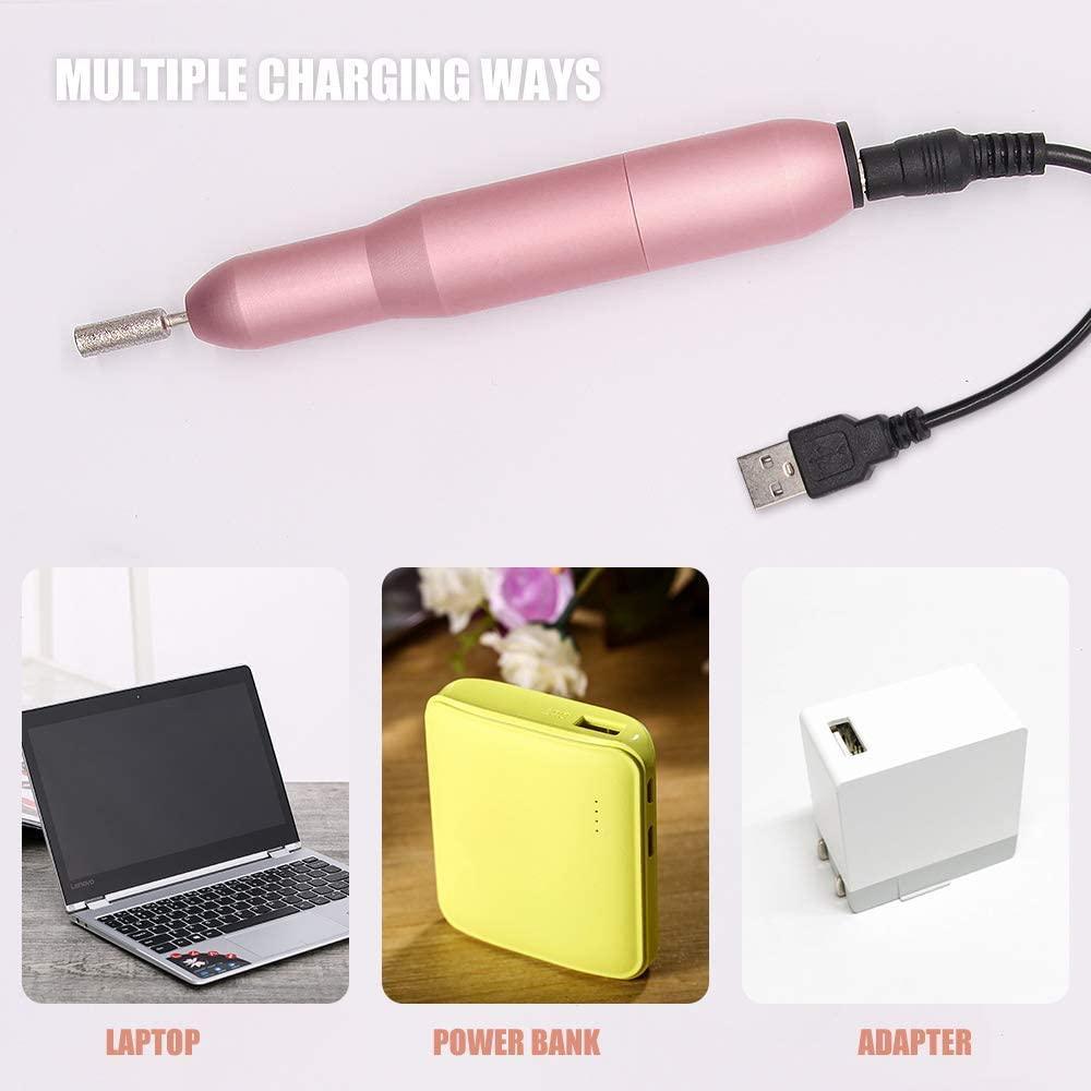 USB Electric Nail File Nail Sander Professional Nails Manicure Machine - VirtuousWares:Global