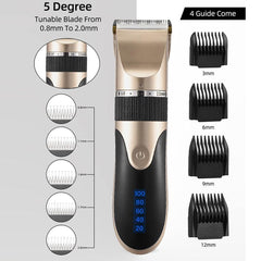 USB Hair Clipper Men Barber Rechargeable Beard Trimmer - VirtuousWares:Global