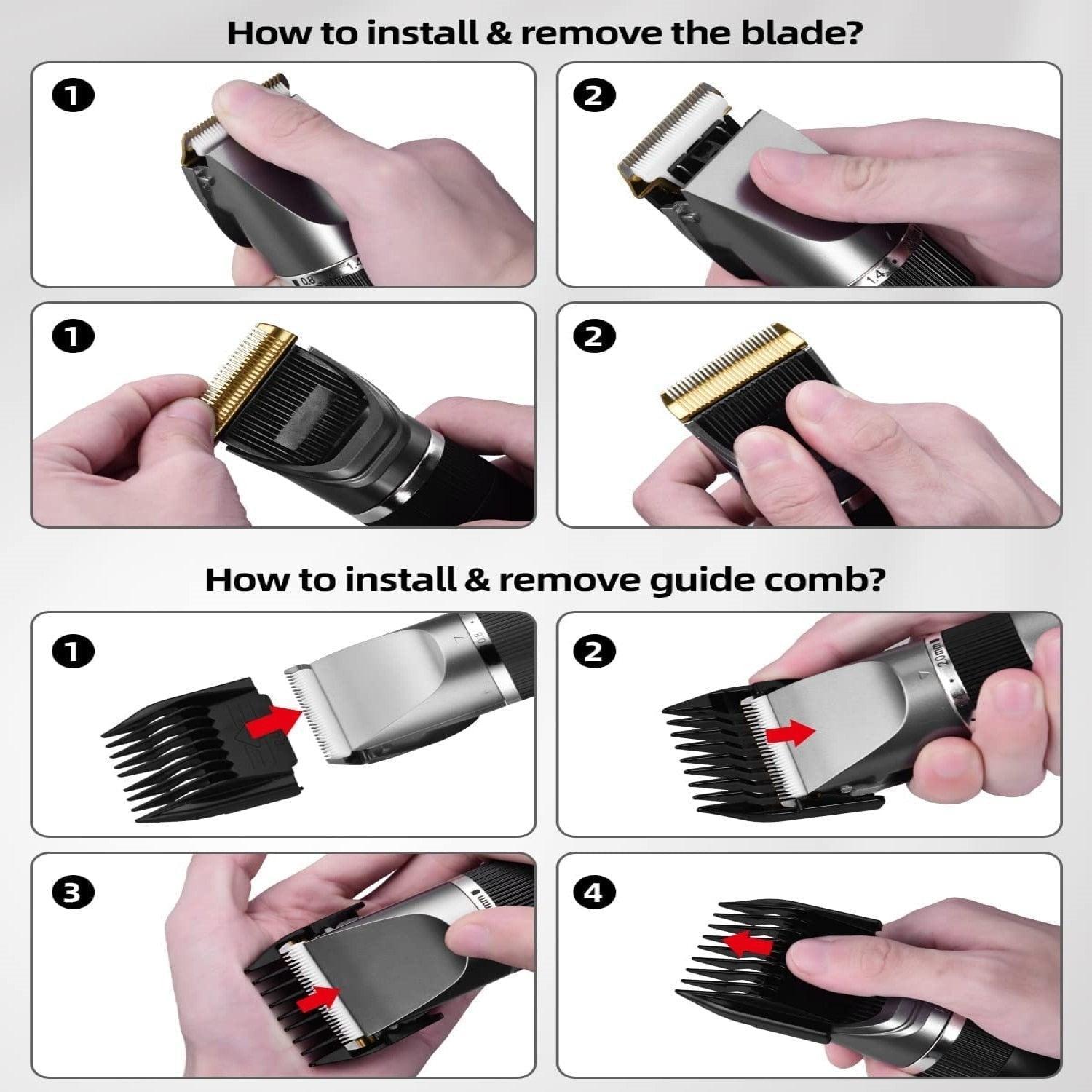 USB Hair Clipper Men Barber Rechargeable Beard Trimmer - VirtuousWares:Global