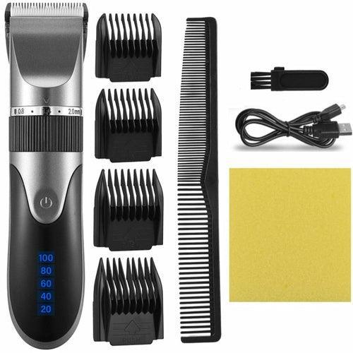 USB Hair Clipper Men Barber Rechargeable Beard Trimmer - VirtuousWares:Global