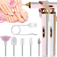 USB Professional Electric Pen-Shape Nail Grinder Machine 5 IN 1 LED - VirtuousWares:Global