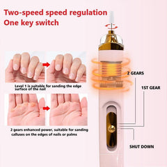 USB Professional Electric Pen-Shape Nail Grinder Machine 5 IN 1 LED - VirtuousWares:Global