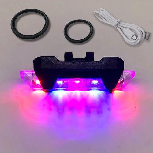 USB Rechargeable Waterproof Mountain Bike Lamp Warning Cycling - VirtuousWares:Global