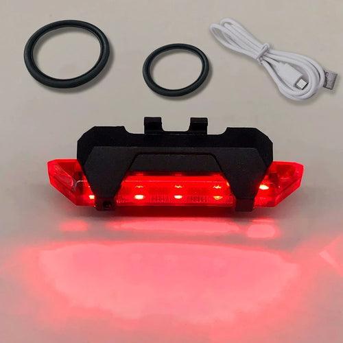 USB Rechargeable Waterproof Mountain Bike Lamp Warning Cycling - VirtuousWares:Global