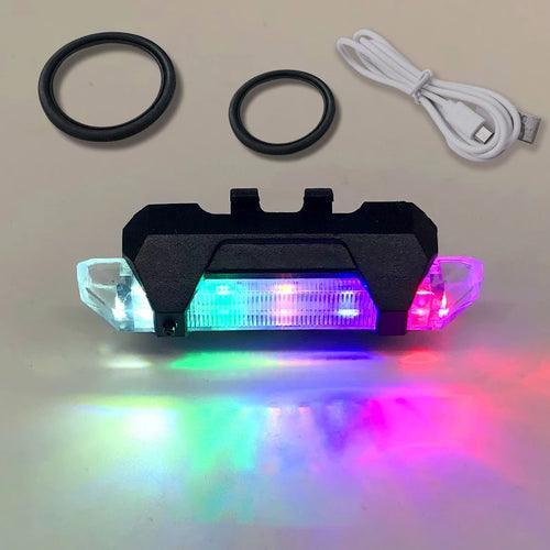 USB Rechargeable Waterproof Mountain Bike Lamp Warning Cycling - VirtuousWares:Global