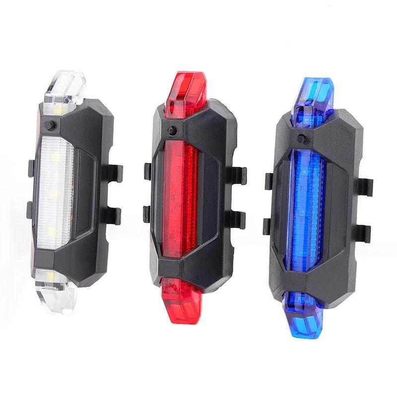USB Rechargeable Waterproof Mountain Bike Lamp Warning Cycling - VirtuousWares:Global