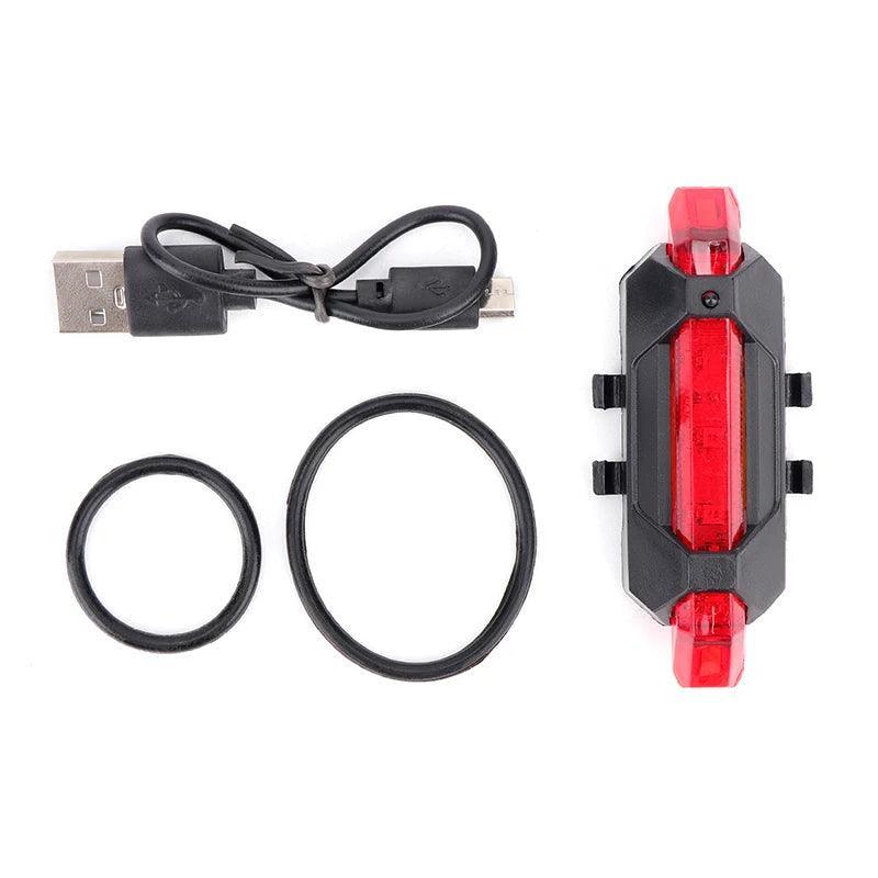 USB Rechargeable Waterproof Mountain Bike Lamp Warning Cycling - VirtuousWares:Global