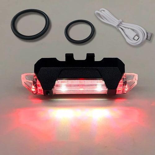 USB Rechargeable Waterproof Mountain Bike Lamp Warning Cycling - VirtuousWares:Global