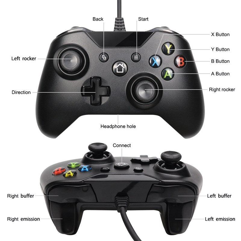 USB Wired Controller Controle For Microsoft Xbox One Controller - VirtuousWares:Global