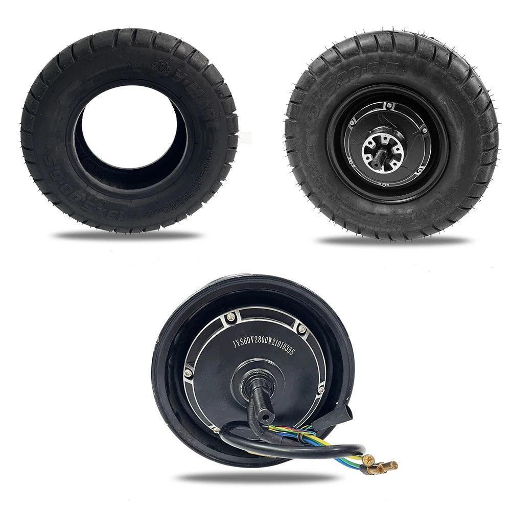 V-MART 13inch 13x5.00-6.5 Road Tire 60V 2800W Motor for OBARTOR X5 Electric Scooter - VirtuousWares:Global
