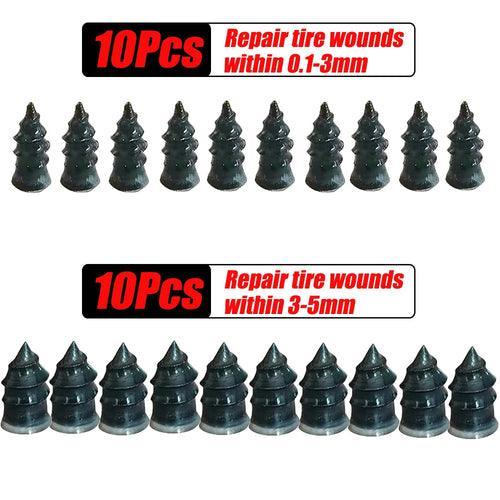 Vacuum Tyre Repair Set Nail Kit for Wheels Car Motorcycle Scooter - VirtuousWares:Global