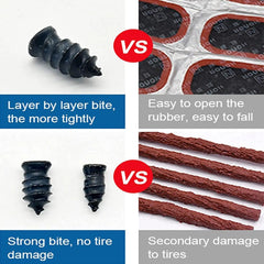 Vacuum Tyre Repair Set Nail Kit for Wheels Car Motorcycle Scooter - VirtuousWares:Global