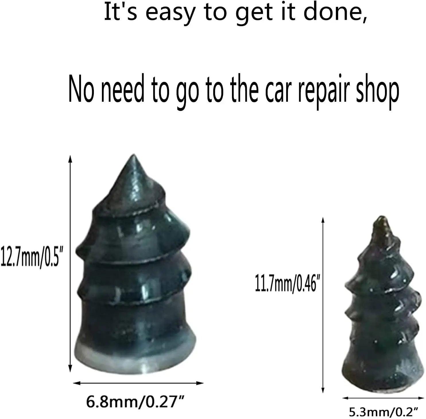 Vacuum Tyre Repair Set Nail Kit for Wheels Car Motorcycle Scooter - VirtuousWares:Global