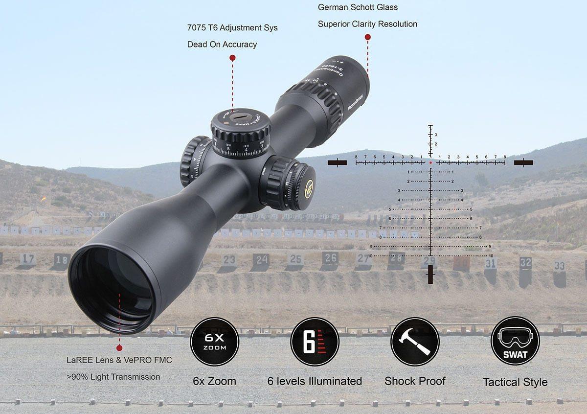 Vector Optics Continental 3-18x50 HD FFP Hunting Riflescope 1/10 MIL - VirtuousWares:Global
