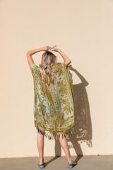 Velvet Mesh Tapestry Kimono - VirtuousWares:Global