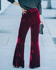 Velvet Straight Leg Pants for Women - VirtuousWares:Global