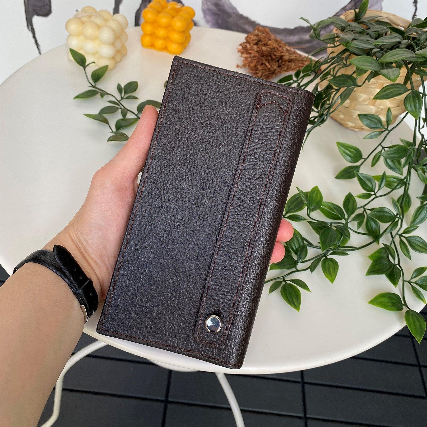 Verona - Genuine Leather Magnetic Large Wallet with Phone Compartment - VirtuousWares:Global