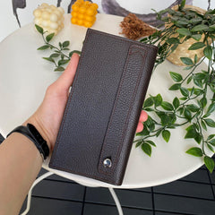 Verona - Genuine Leather Magnetic Large Wallet with Phone Compartment - VirtuousWares:Global