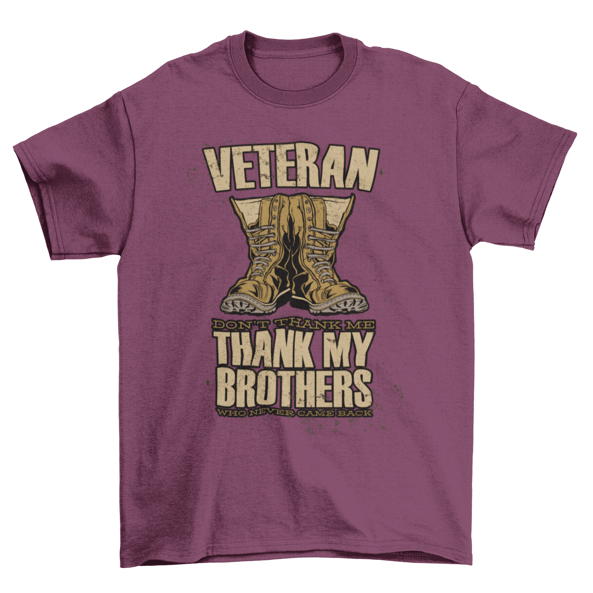 Veteran Boots Quote T-shirt - VirtuousWares:Global
