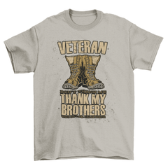 Veteran Boots Quote T-shirt - VirtuousWares:Global