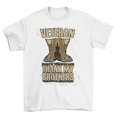 Veteran Boots Quote T-shirt - VirtuousWares:Global