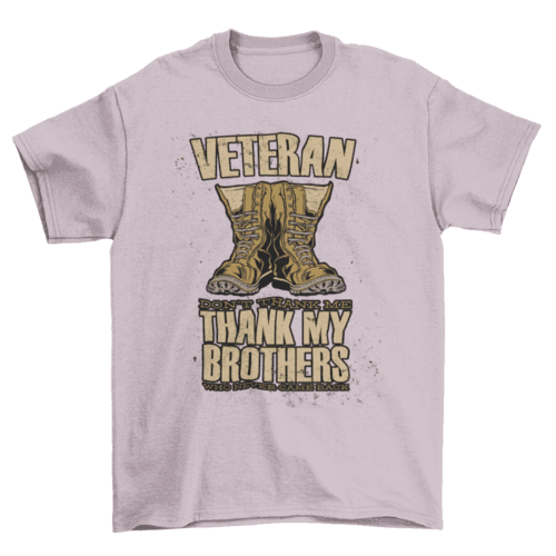 Veteran Boots Quote T-shirt - VirtuousWares:Global