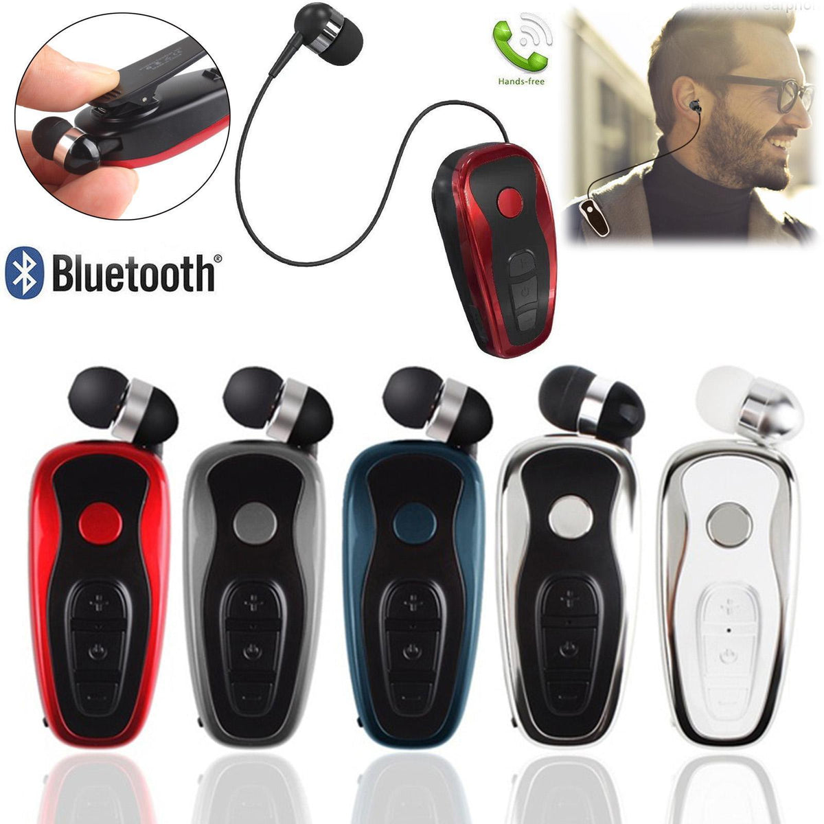 Vibrating Alert Wear Clip Wireless Bluetooth Earphone for Driving - VirtuousWares:Global