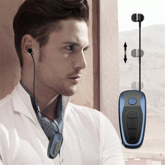 Vibrating Alert Wear Clip Wireless Bluetooth Earphone for Driving - VirtuousWares:Global