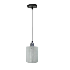 Vintage Industrial Metal Ceiling Pendant Pattern Shade Hanging Modern - VirtuousWares:Global