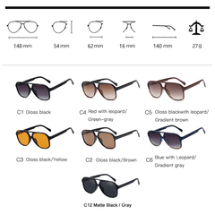 Vintage Retro Oversized Women Fashion Sunglasses - VirtuousWares:Global