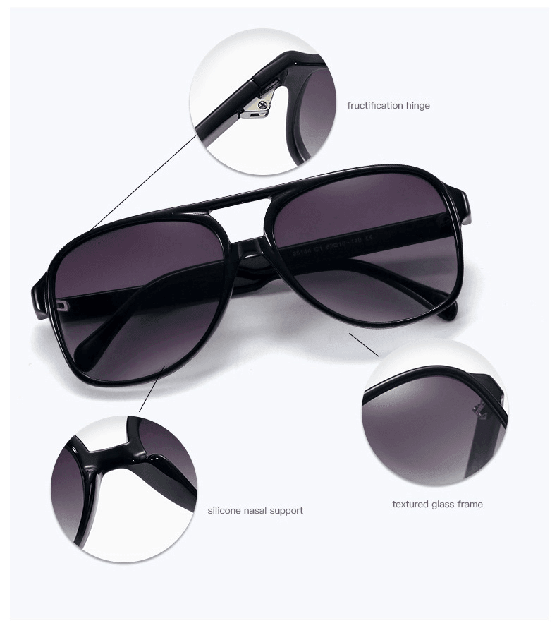 Vintage Retro Oversized Women Fashion Sunglasses - VirtuousWares:Global