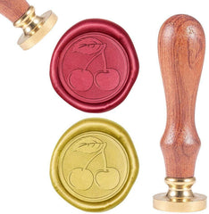 Vintage Wax Sealing Stamps Cherry Retro Wood Stamp - VirtuousWares:Global